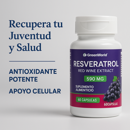 Resveratrol Premium | Retrasa el envejecimiento 🧬
